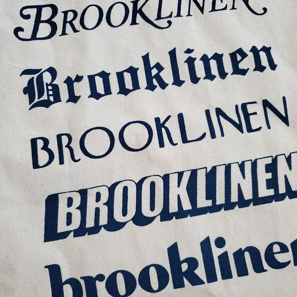 Brooklinen Cotton Canvas Vegan Shopping Shoulder Tote Bag - Picture 2 of 8